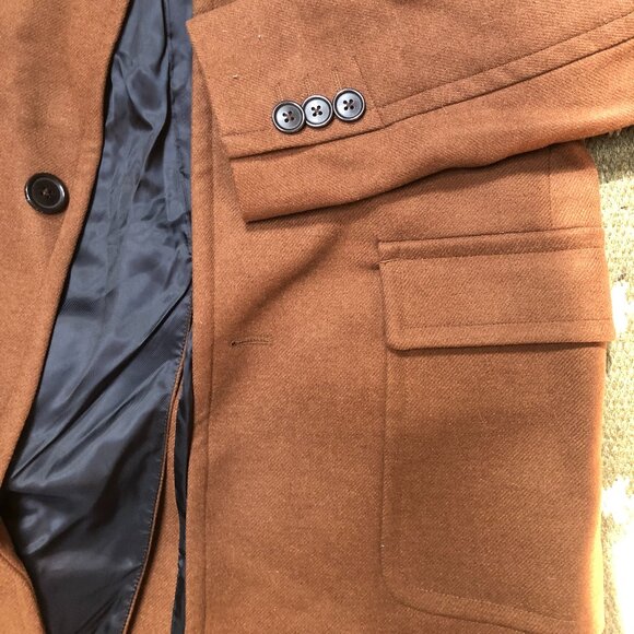 Men's Frank and Oak Overcoat - Size 40 - Picture 4 of 6